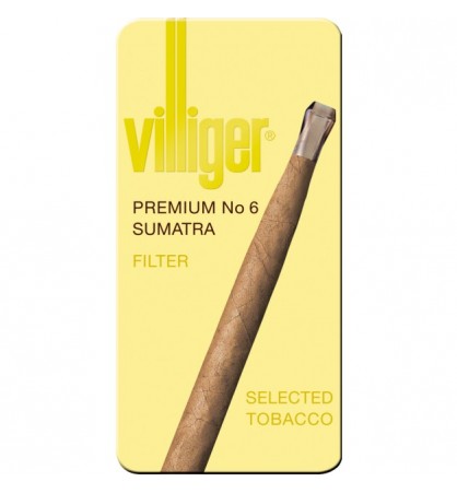 Tigari de foi Premium No.6 Sumatra Tin 10