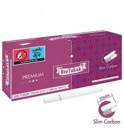 Tuburi Tigari RioTabak Slim Carbon White 200 Filter Plus