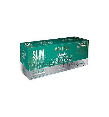 Tuburi Tigari Korona Slim Menthol 250