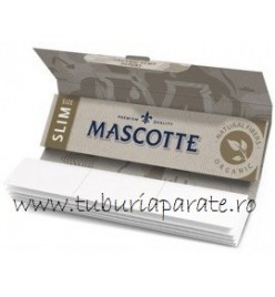 Foite Rulat Tutun Mascotte Organic Slim KS + Filter Tips